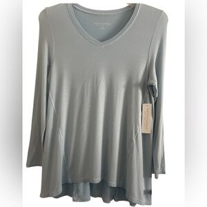 Soft Surroundings NWT Sublime Long Sleeve Glacier Blue Size Small Petite